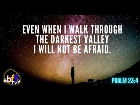 "though I walk through the valley of the shadow of death, I will fear ...