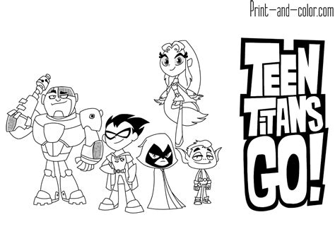 Teen Titans GO! coloring pages | Print and Color.com