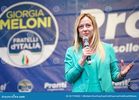 Giorgia Meloni, Leader of Fratelli D Italia Party Editorial Stock Photo ...