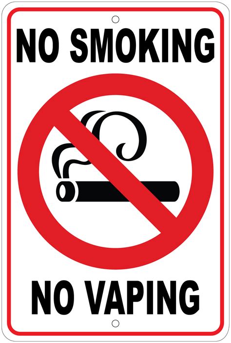 No Smoking No Vaping Signs Printable