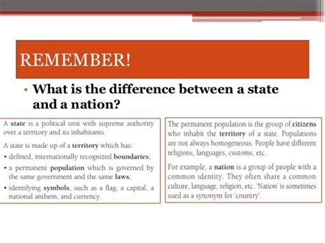 NATION AND STATE (KEY POINTS TO REMEMBER) - Achievers IAS Classes