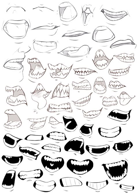 Drawing mouth | Art reference, Mouth drawing, Drawing tutorial