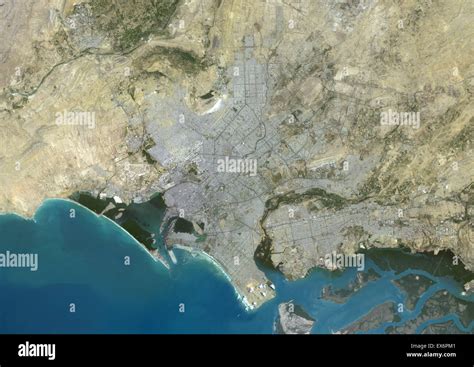 Karachi Map Satellite View - Blythe Starlene