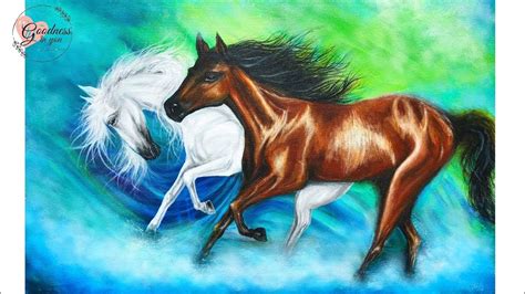 Acrylic Paintings Of Horses - Beginner Painting