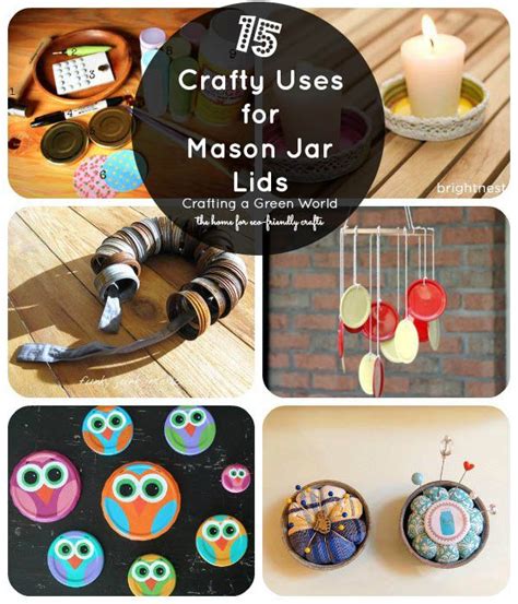 15 Mason Jar Lid Crafts | Mason jar lids crafts, Jar lid crafts, Mason ...