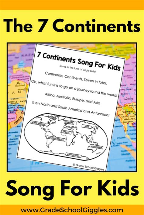 The 7 Continents Song for Kids - Grade School Giggles