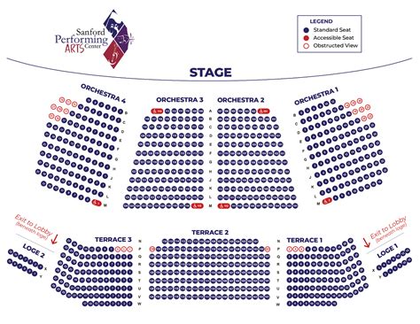 SPAC SEATING – Sanford Performing Arts Center