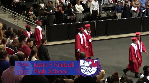 Justin F. Kimball High School Graduation 2017 - YouTube