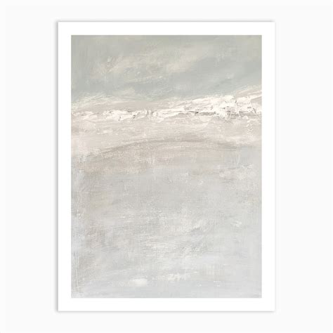 High Tide - Abstract Coastal Water Painting Art Print by NLS Design - Fy