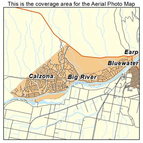 Aerial Photography Map of Big River, CA California