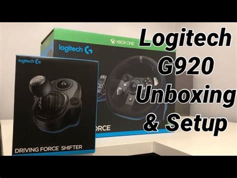 Logitech G920 Unboxing & Setup - YouTube