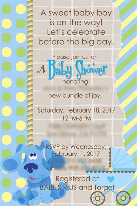 Blues Clues Baby Shower Invitations - Baby Shower Invitations