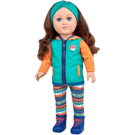 My Life As 18" Poseable Outdoorsy Girl Doll, Brunette Hair - Walmart.com