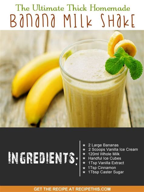 Recipe This | Thick Banana Milkshake In A Blender | Recipe | Banana ...