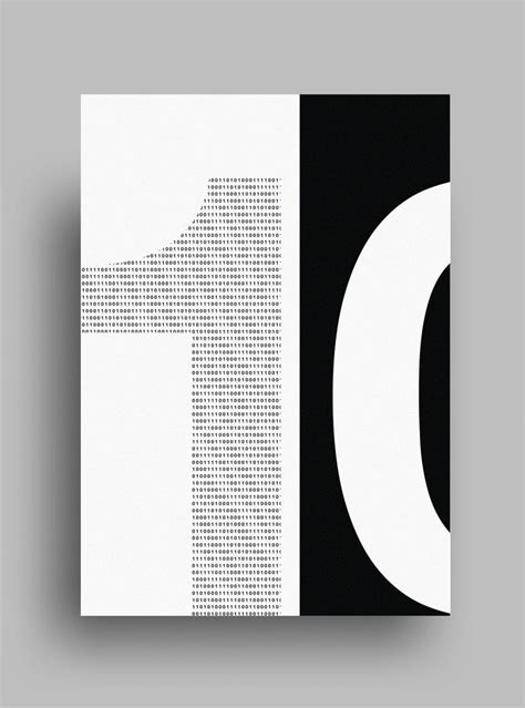 Made of Two: Minimalist black and white posters made of two parts ...