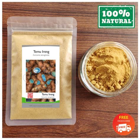 Jual BUBUK TEMU HITAM 1 Kg Serbuk Temu Ireng 100% Asli Curcuma ...