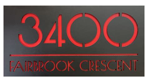 Modern Address Sign Double Layered House Numbers Address - Etsy