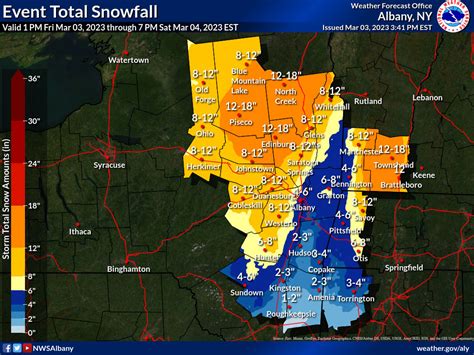 NWS Albany on Twitter: "[Updated 555 pm] As the Winter Storm is set to ...