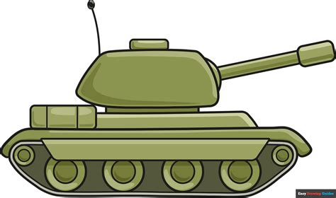 How to Draw a Tank - Really Easy Drawing Tutorial