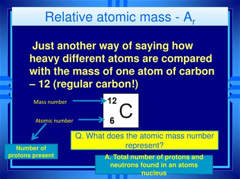 PPT - Relative atomic mass - A r PowerPoint Presentation, free download ...