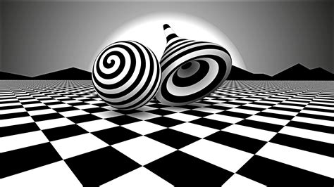 Black White Optical Illusion Wallpaper,HD 3D Wallpapers,4k Wallpapers ...