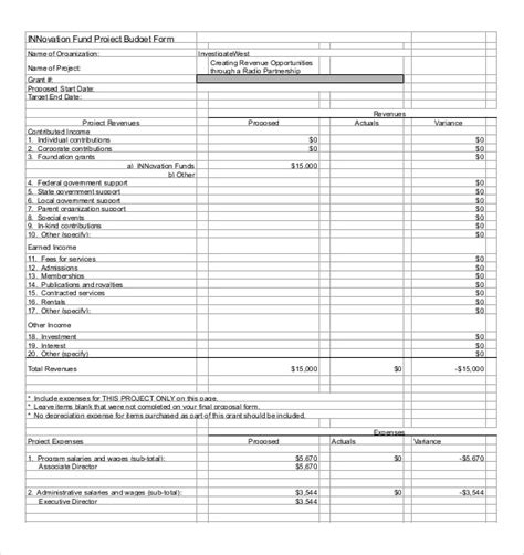 17+ Project Budget Templates - Docs, PDF, Excel | Free & Premium Templates