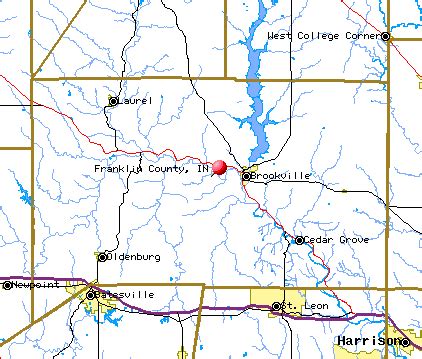 USGS Map of Franklin County, Indiana