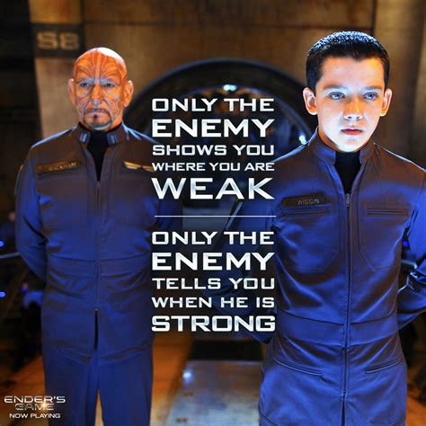 Only the enemy ... #endersgame | Ender's game quotes, Ender's game ...