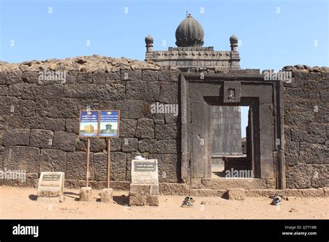 A view of the Shree Jgadishwar Temple, Raigad Fort, Maharashtra, India ...