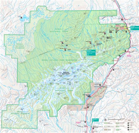 Denali National Park tourist map