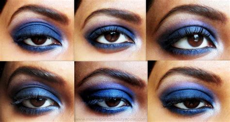 Intense Blue Smokey Eye Makeup - Step by Step Tutorial