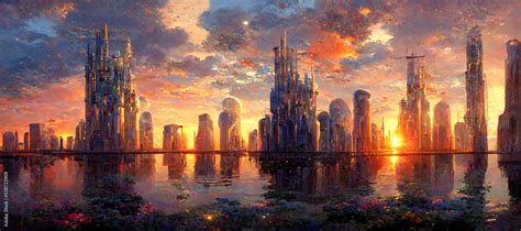 Cyberpunk town, futuristic city at evening, dystoptic artwork, 4k ...