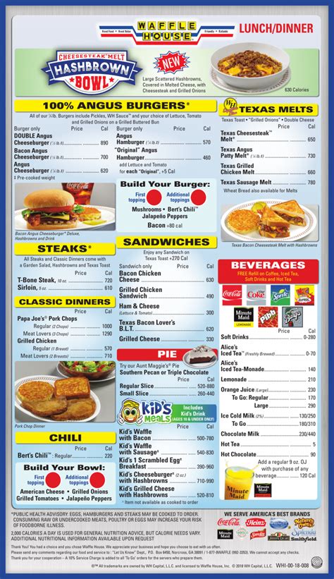 Waffle House Menu 2024 - Arden Brigida