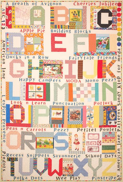 Mini Alphabet Downloadable PDF Quilt Pattern Primitive Gatherings ...