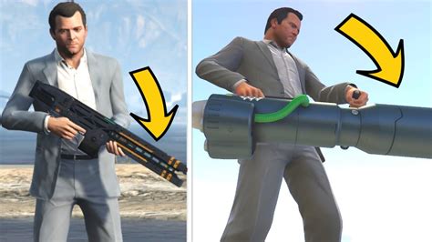 GTA 5 - All Secret And Rare Weapon Locations (Widowmaker, Rail Gun ...