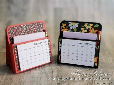 Mini Desk Calendar - Day 3 of 12 Days of DIY Gift Ideas | Mini desk ...