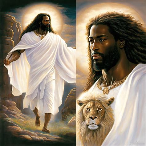 Downloadable Art of Black Jesus in His Glory, Black Art, by African ...