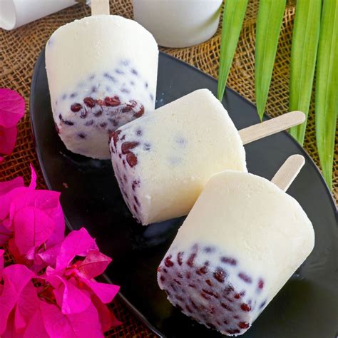 Ice Buko with Monggo (Coconut Popsicles) - Foxy Folksy