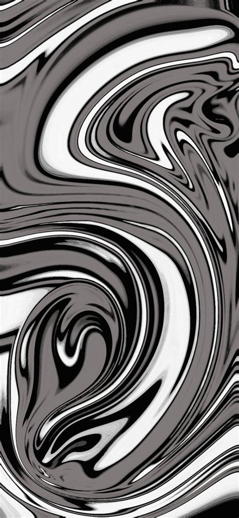 Black, Gray, White Swirlé Cell Phone Wallpaper Numérique - Etsy France