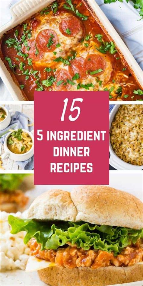 5 Ingredient Dinner Recipes - 15 easy recipes! - Rachel Cooks®