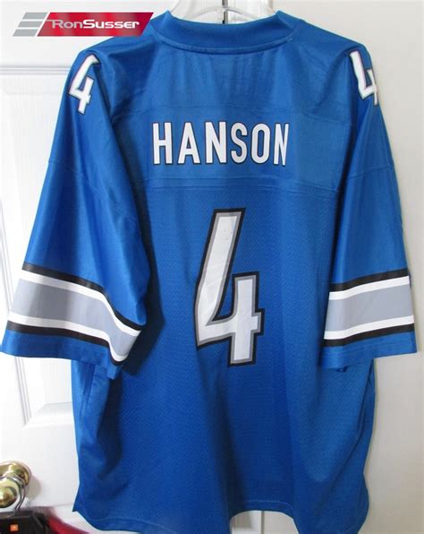 NFL Detroit Lions Jason Hanson #4 Jersey 3XL EUC – RonSusser.com