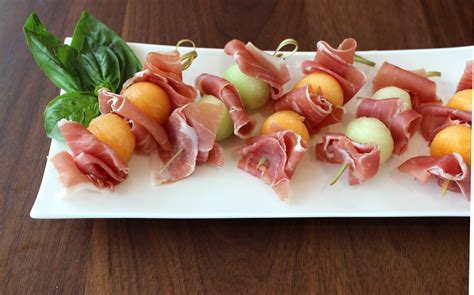 Melon and Prosciutto di Parma Skewers - Prosciutto Di Parma