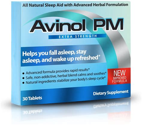 Avinol PM Extra Strength All-in-One Natural Sleep Aid for Deep Restful ...