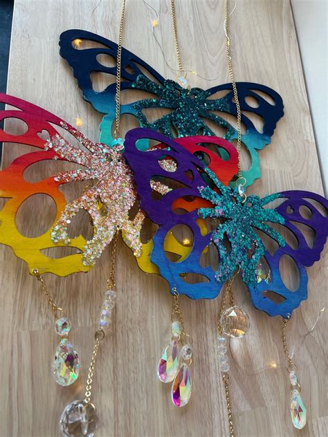 Large butterfly suncatcher | LD Resinista