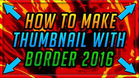 How to Make a Professional Border for Thumbnails - Photoshop 2016/2017 ...