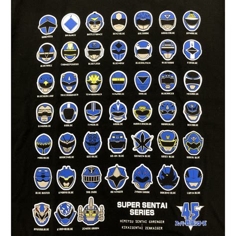 Super Sentai 45th Anniversary Blue Ranger T-Shirt