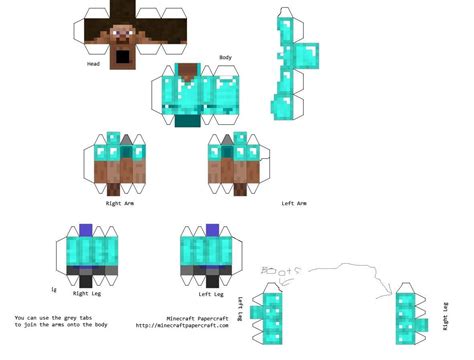 15+New Minecraft Papercraft Diamond Steve | Anyemicasl