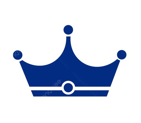 Crown Flat Vector Art PNG, Blue Crown Icon Vector Flat, Design, Power ...