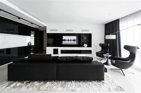 30 Black & White Living Rooms That Work Their Monochrome Magic | Black ...