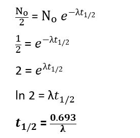 Half life Formula- Definition, and Well-derived equation - Chemistry Notes